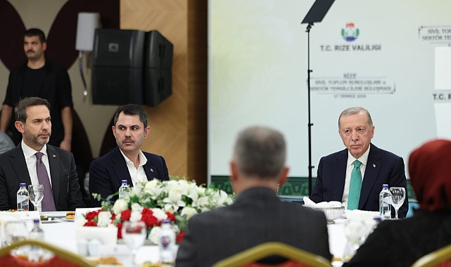 CUMHURBAŞKANI ERDOĞAN RİZE'DE STK'LAR İLE BULUŞTU