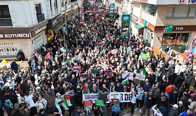 DOĞU KARADENİZ'DE İSRAİL'İN GAZZE'YE SALDIRILARI PROTESTO EDİLDİ