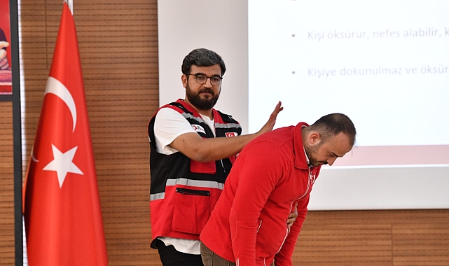 ORTAHİSAR BELEDİYESİ PERSONELİNE İLK YARDIM EĞİTİMİ VERİLDİ
