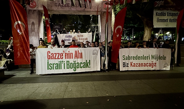 TRABZON'DAN SOYKIRIMCI İSRAİL'E TEPKİ
