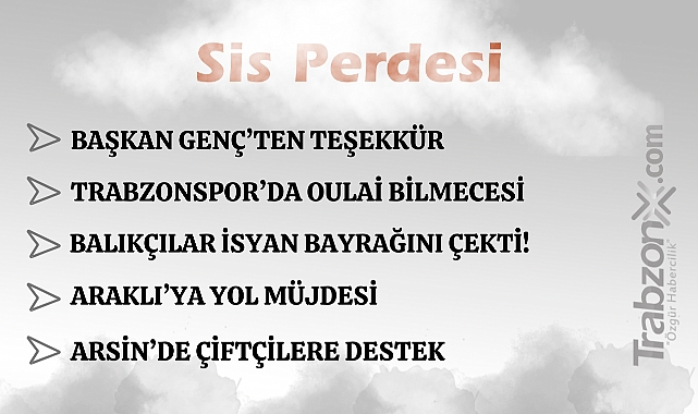 23.01.2026 SİS PERDESİ