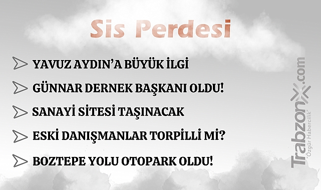 30.01.2026 SİS PERDESİ
