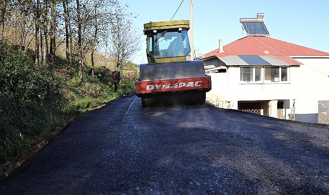 AKÇAABAT’TA YOL VE ALTYAPI ÇALIŞMALARI ARALIKSIZ SÜRÜYOR