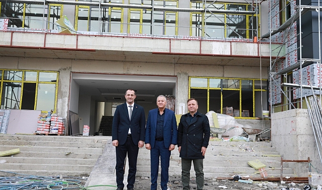 BAŞKAN EKİM HACI ŞÜKRAN ÇOLAK OKULUNU İNCELEDİ