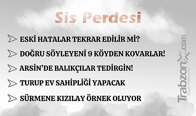 29.03.2026 SİS PERDESİ