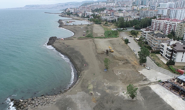 AKÇAABAT SAHİLİNDE BÜYÜK DEĞİŞİM BAŞLIYOR