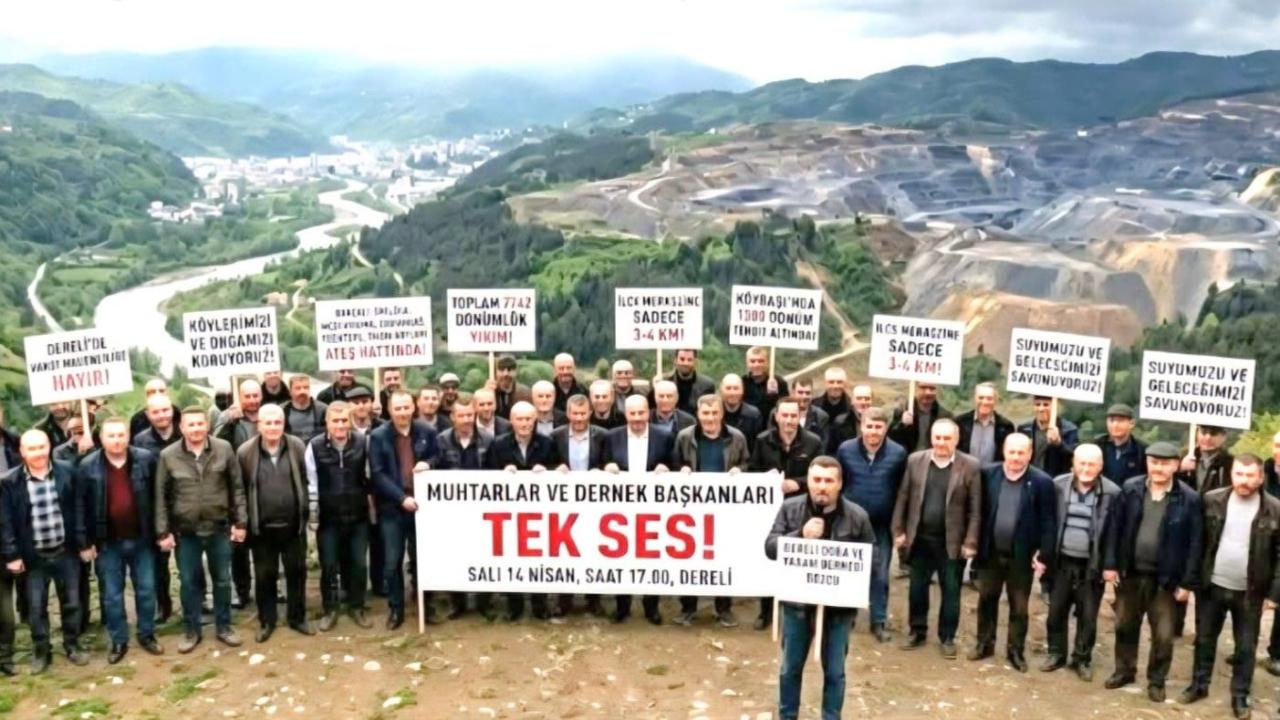 DERELİ TEK YÜREK: MADEN FAALİYETLERİNE TEPKİ!