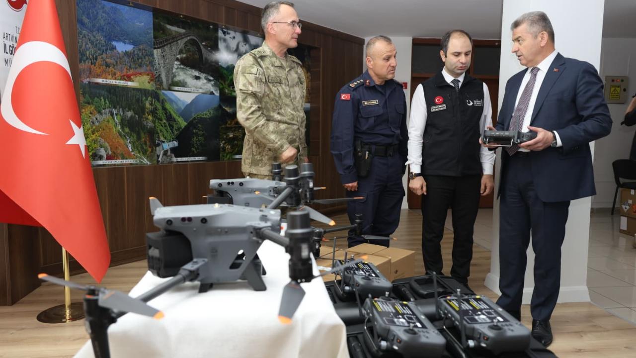 ARTVİN'DE 4 TERMAL DRONE GÖREVE BAŞLADI