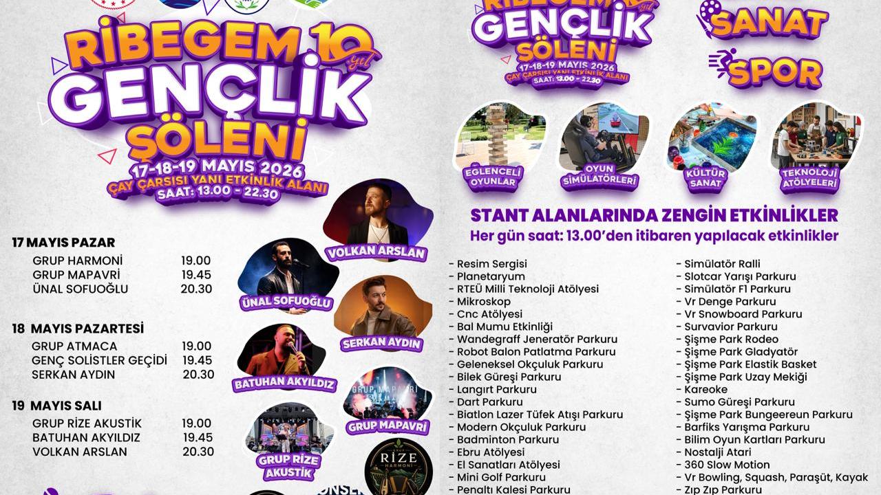 RİBEGEM GENÇLİK ŞÖLENİ BAŞLIYOR