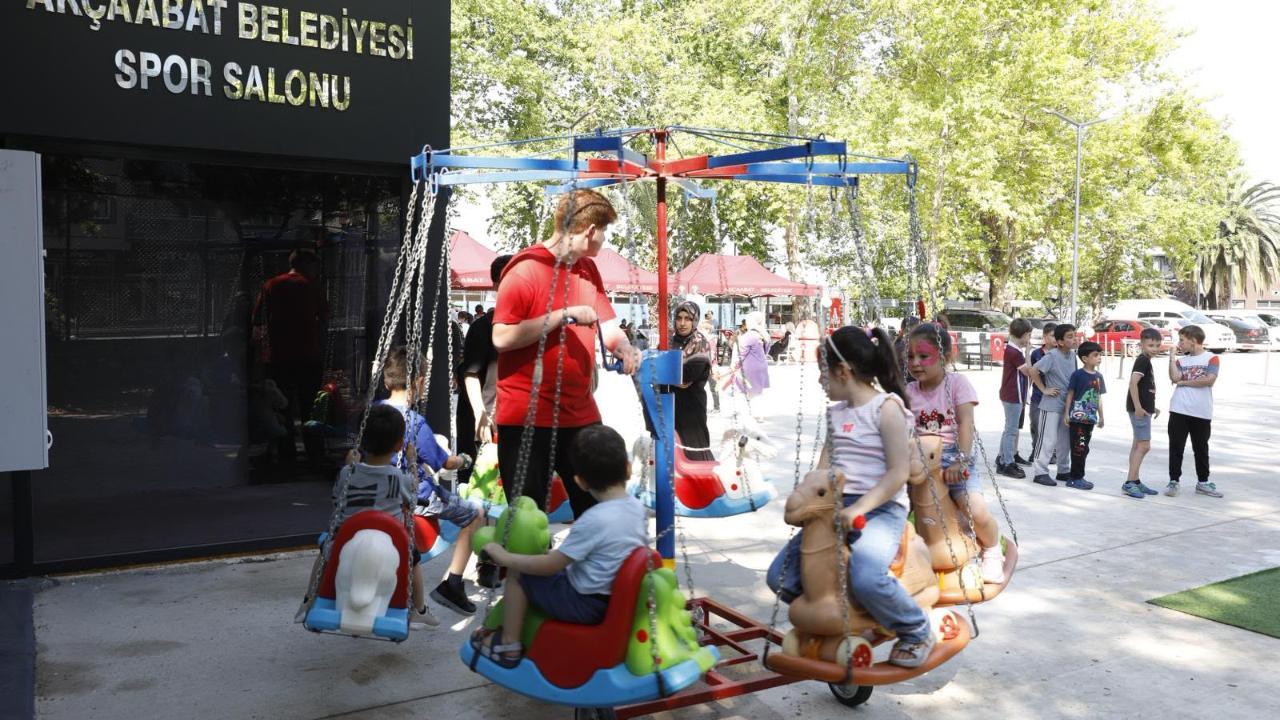 AKÇAABAT BELEDİYESİ'NDEN ÇOCUKLARA UNUTULMAZ HAFTASONU