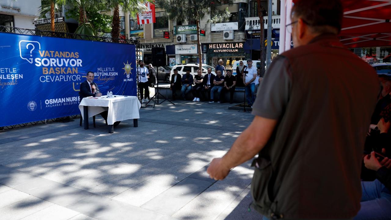 AKÇAABAT'TA VATANDAŞ SORDU, BAŞKAN EKİM CEVAPLADI