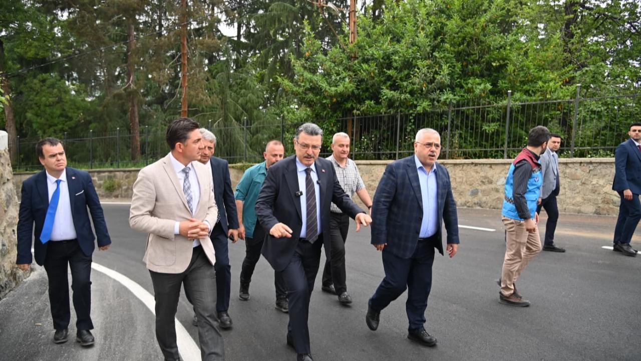 BÜYÜKŞEHİR'DEN ATATÜRK KÖŞKÜ YOLUNDA TARİHİ ÇALIŞMA