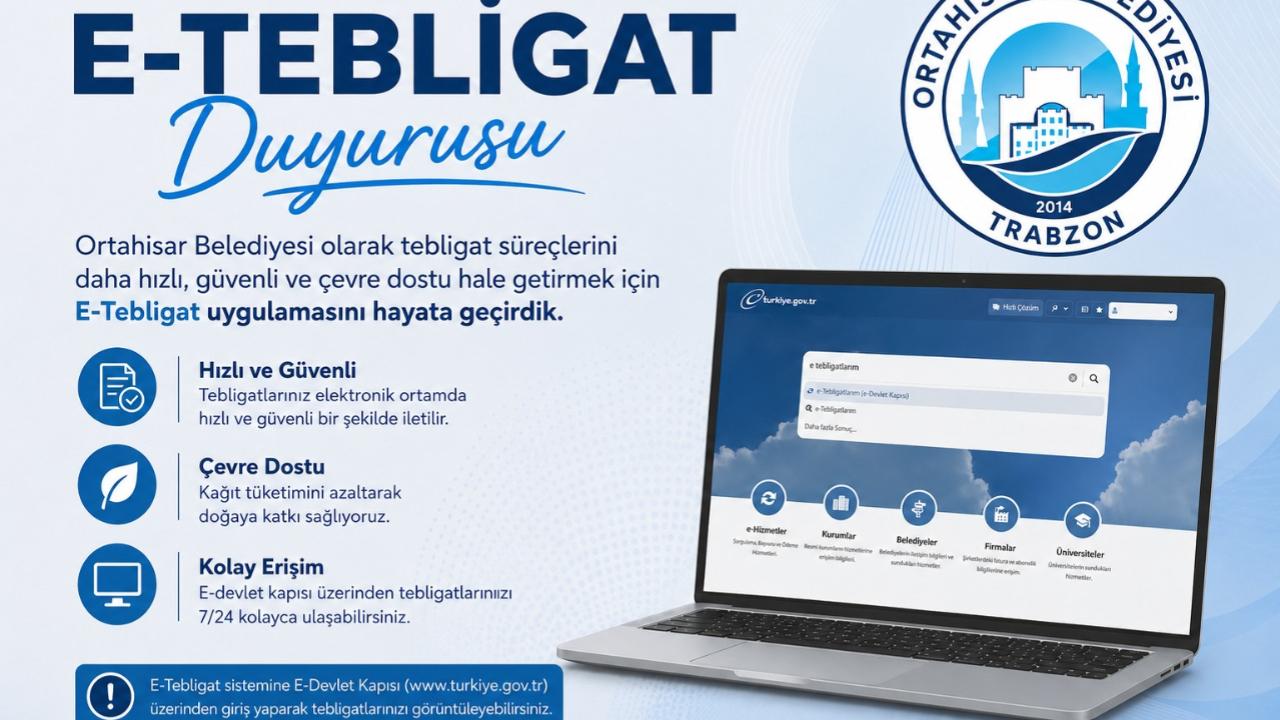 ORTAHİSAR BELEDİYESİ ONLİNE EMLAK BEYAN SİSTEMİNİ HİZMETE SUNDU
