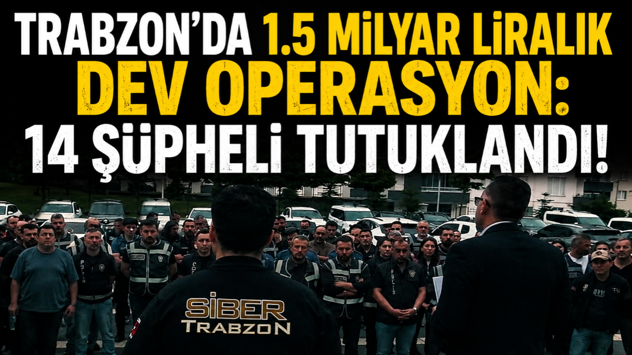 TRABZON'DA 1.5 MİLYAR LİRALIK DEV OPERASYON: 14 ŞÜPHELİ TUTUKLANDI!