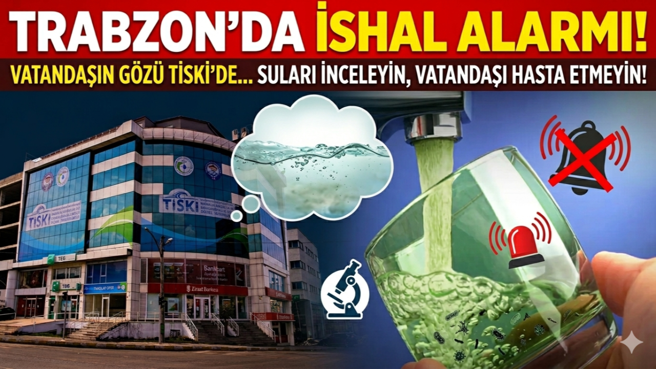 TRABZON’DA İSHAL ALARMI: VATANDAŞIN GÖZÜ TİSKİ’DE