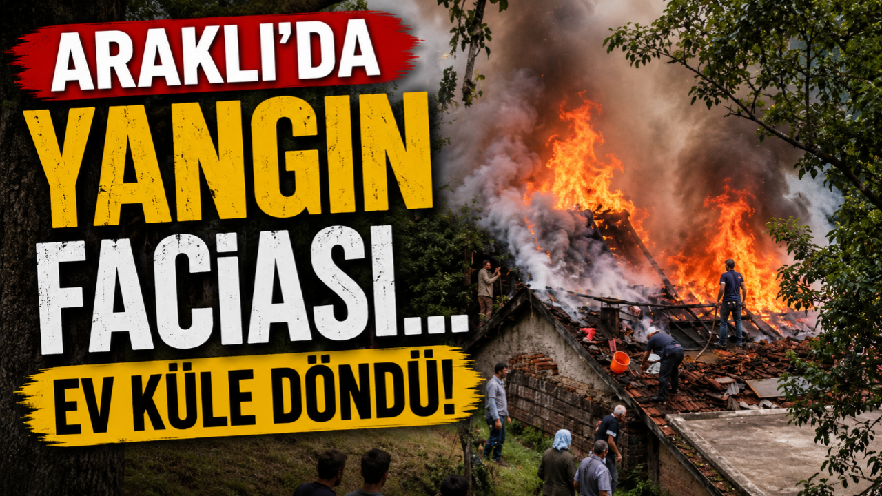 ARAKLI'DA YANGIN FACİASI!