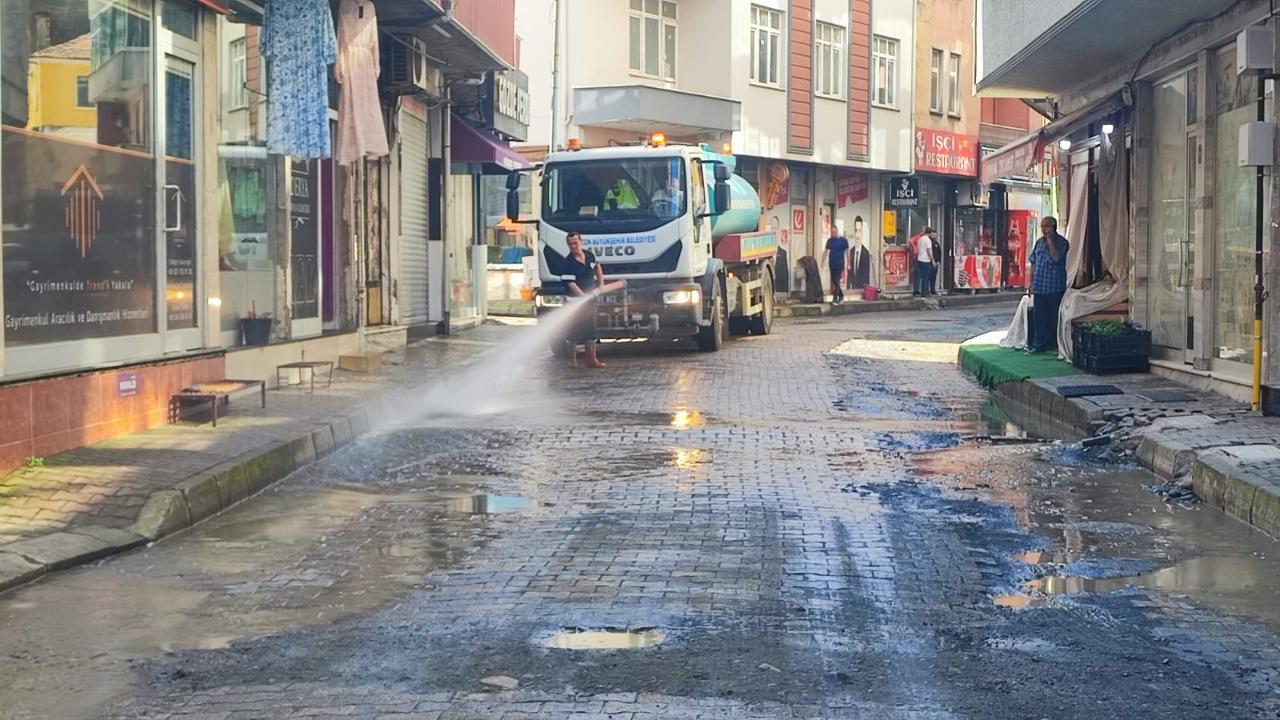 BÜYÜKŞEHİR EKİPLERİNDEN TEMİZ BİR ÇEVRE İÇİN YOĞUN ÇALIŞMA