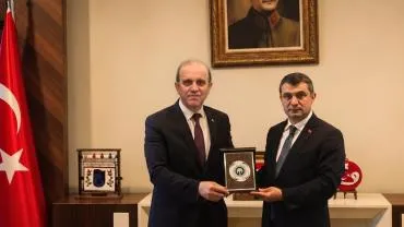 REKTÖR ÇUVALCI'DAN TEİAŞ GENEL MÜDÜRÜNE HAYIRLI OLSUN ZİYARETİ