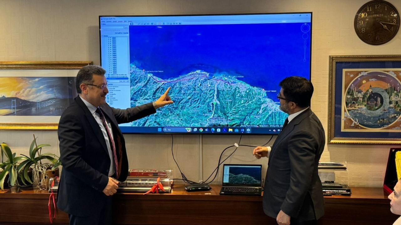 TRABZON'DA RAYLI SİSTEMİN YAPIM SÜRECİ RESMEN BAŞLADI